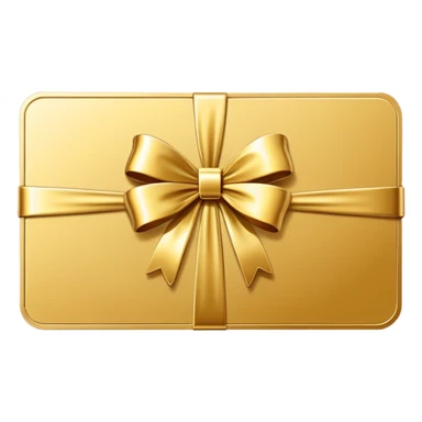 Shiny golden premium gift card sticker