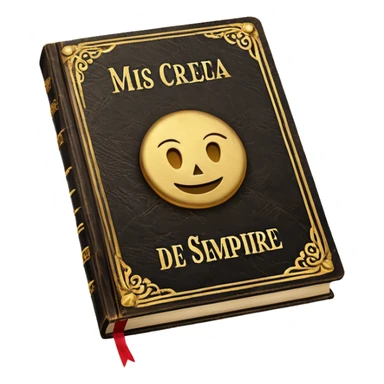 just only a book with the name "mis creencias de siempre"  sticker