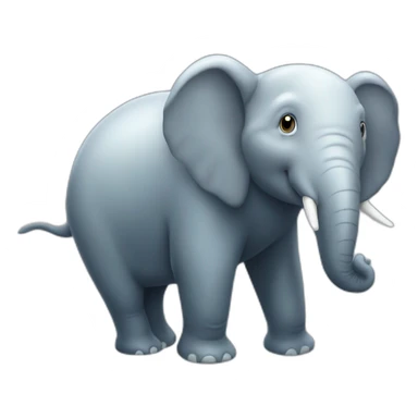 Éléphant sur une baleine sticker