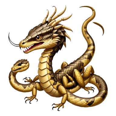 Hawk rattle snake scorpion chimera sticker