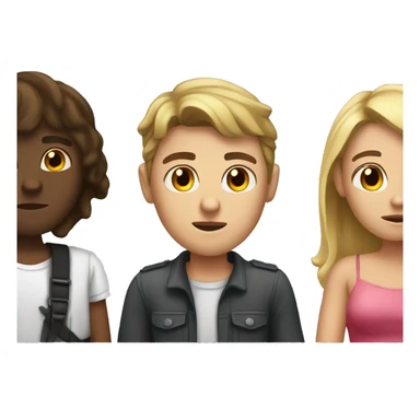 guy getting rejected by a girl sticker