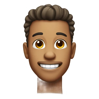 Buff attractive male biting his lip and winking sticker