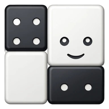 ficha de dominó sticker