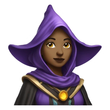 create a woman wizard arcane sticker