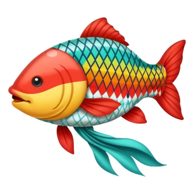 carp streamer hanging sticker