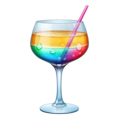 cocktail glass sticker
