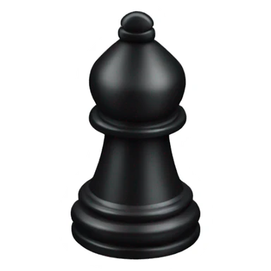 black bishop chess piece sticker