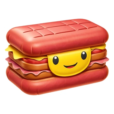  SPAM meat jeff koons style inflatable abstract art sculpture  sticker