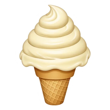 shy vanilla ice cream with a swirl sticker