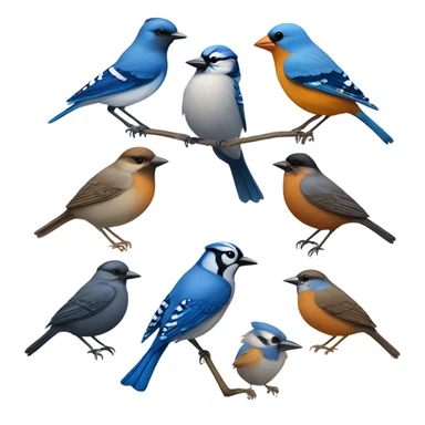 Bird funeral sticker