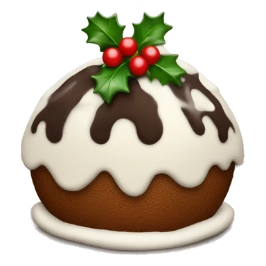 christmas pudding sticker