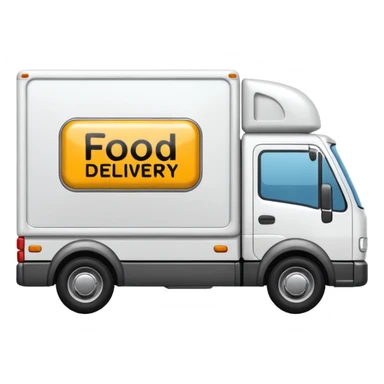 food delivery  lorry sticker