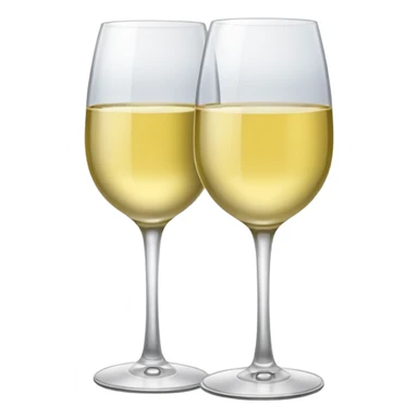 a glass of white wine sticker