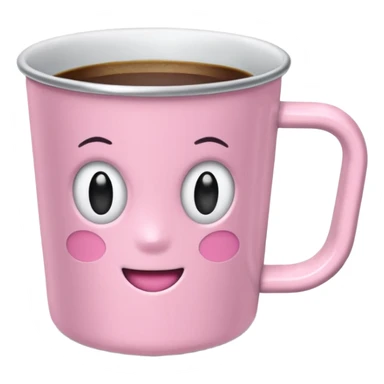 Quiero una taza de la marca standly de color rosa pastel sticker