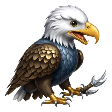 Silver Elder Scrolls Online eagle eating its tail Ouroboro sticker