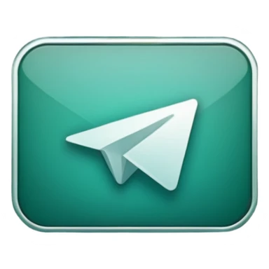 
dark green telegram logo icon without background sticker