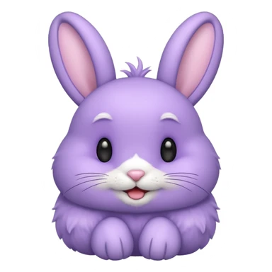 A Lavender bunny expresses very happiness 🐰 sticker