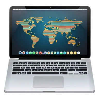 An icon featuring a laptop screen with colorful lines of code, brackets, and a blinking cursor, symbolizing programming. The design includes flowcharts, gear icons, and binary code, representing software development and logical problem-solving. Transparent background highlights the world of coding. sticker