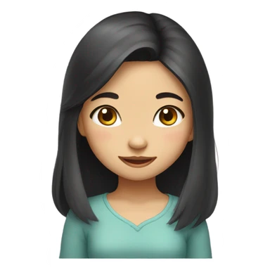 vietnamese girl cat sticker