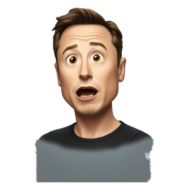 elon musk shocked sticker