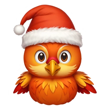 Phoenix , Christmas hat  sticker