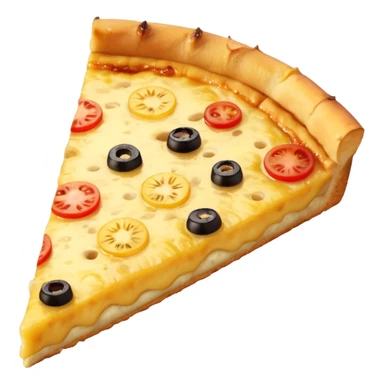 a piece of pineapple pizza sticker