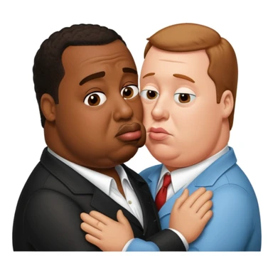 P diddy kissing peter griffin sticker