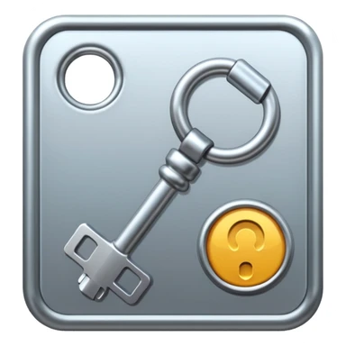 password icon key sticker
