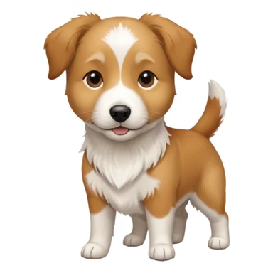 a jack russell cross with a larger dog sticker