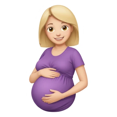 Una mamá embarazada de caba sticker