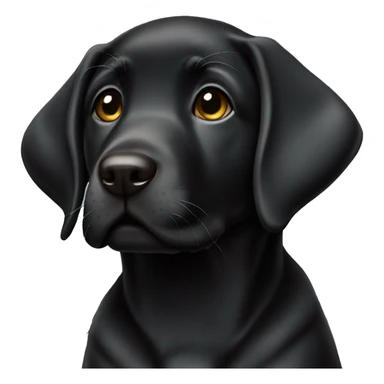 Black lab puppy  sticker