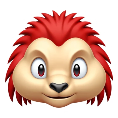 Knuckles the Echidna face from Sonic the Hedgehog sticker