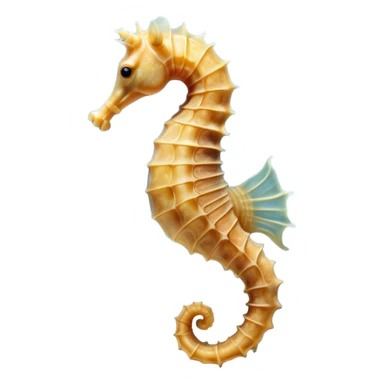 Beautiful and Majestic Sea Horse Portrait Emoji, Head and body rendered in serene repose with a gentle, content smile, showcasing a slender, elegantly curved seahorse with a softly coiled tail and eyes gently closed in peaceful slumber, Simplified yet exquisitely endearing features, highly detailed, glowing with a soft, drowsy aquatic light, high shine, relaxed and utterly enchanting, stylized with an air of majestic marine beauty, soft glowing outline, capturing the essence of a beautiful and majestic seahorse that embodies the enchanting spirit of the ocean! sticker