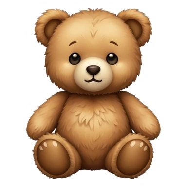 fluffy teddy bear sticker