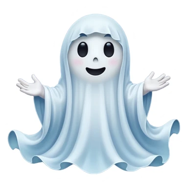 👻🌙✨ Friendly ghost under moonlight sticker