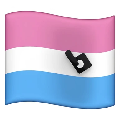 Anti trans flag sticker