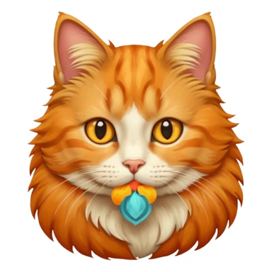 Cat autumn sticker