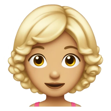 Cute coquette emoji sticker