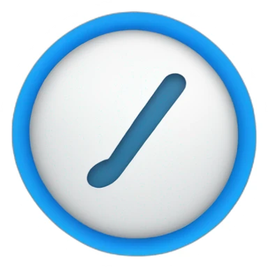 A white colored right tick which is formed inside a blue colored circle. sticker