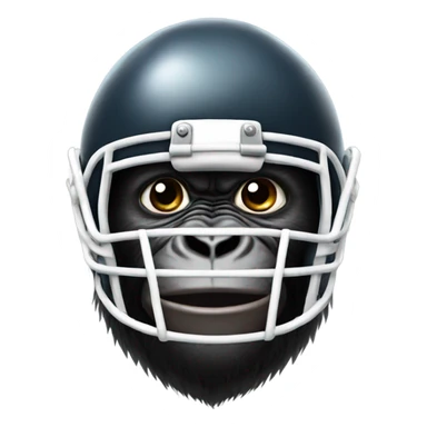 gorilla wearing a football helmet sticker