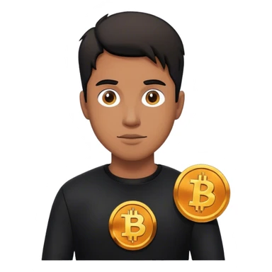lego homme vêtement noir bitcoin sticker