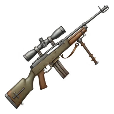 Battlefield rifle cross sticker