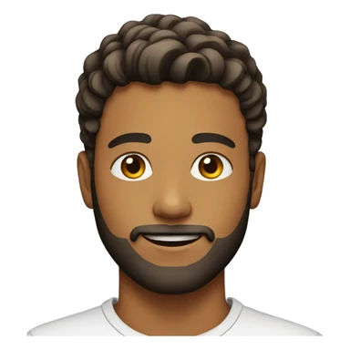 young men with beard sticker