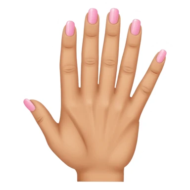 Hand with Index, Middle, and Pink out straight with ring finger bent in tight sticker