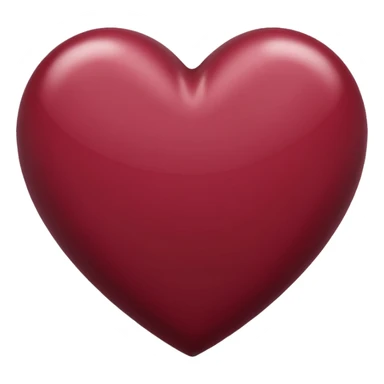 Maroon heart sticker