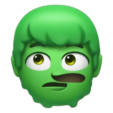 Green Among us character sticker