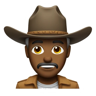 Eyeroll with cowboy hat sticker