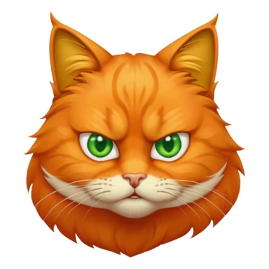 Un gato enojado con la cara de lado derecho sticker