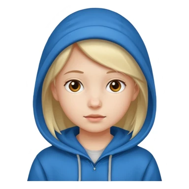 girl kid in hoodie sticker
