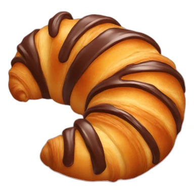Croissant chocolate sticker